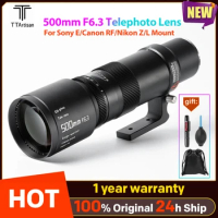 TTArtisan 500mm F6.3 Telephoto Lens for Sony E mount Niokon Z Canon RF L-Mount Camera Lens Full Frame MF For Z6 Z8 Z9 R6 R8 R10
