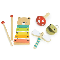 【mentari】可愛動物樂器組(木製玩具/樂器/感覺統合)