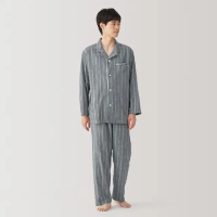 【MUJI 無印良品】男無側縫二重紗織家居睡衣(共4色)