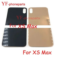 AAAA Quality Glass Material 10Pcs For Iphone XS Max Back Battery Cover Rear Panel Door Housing Case Repair Parts