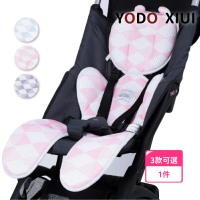 【YODO XIUI】3D 厚款推車坐墊(推車配件/提籃/餐椅/推車透氣墊/萬用坐墊/餐椅墊/厚款坐墊)