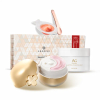 【cocochi】AG抗糖小肌蛋晚安面膜5顆+AG極緻奢養乳霜面膜80g+AG極緻奢養卸妝膏90g(5顆+80g+90g)