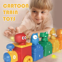 Cute Train Set Toys Educational Toy New Counting Sorting Toys Early Education Montessori Create Farm
