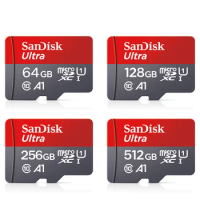 100% SanDisk A1 Memory Card 32GB 64GB 128GB 120MB/S 256GB 512GB Micro SD Card Class 10 UHS-1 Flash Microsd Cards free shipping