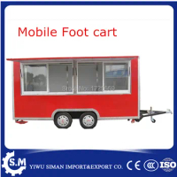 Hot sale street vending cart can customized mobile foot truck cart chinese mobile food trailer cart