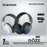 Sades Ryunix Goze HX1 / HX-1 Headset Gaming Wireless Bluetooth Headphone Hitam