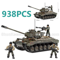 938Pcs M26 Tank World War ทหาร Battle Of Rhineland Army Action Figures Mega Block WWII อาวุธอาคารอิฐของเล่นเด็ก
