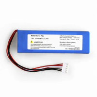 New 7.4V 3000mAh Battery for Harman Kardon Go Play Speaker Li-Polymer Lithium Polymer Rechargeable Accumulator Replacement