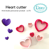 Done Handymade cutter heart cutter love cutter clay cutter polymer clay cutter adonan tembikar cetak