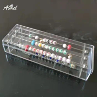 Clear Charms Jewelry Storage Box Acrylic Beads Display Tray Portable DIY Trollbeads Necklace Bracelet Organizer Hanging Rack Box
