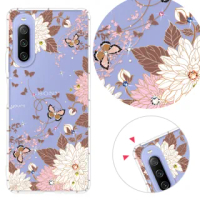 【YOURS】SONY 全系列 彩鑽防摔手機殼-羽蝶(Xperia5II/Xperia10III/Xperia1III/10II/XZ3)