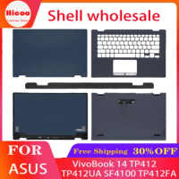 NEW Laptop LCD Back Cover For Asus VivoBook 14 TP412 TP412UA SF4100 TP412FA Hinges Palmrest Upper Bottom Case Hinge Cover blue