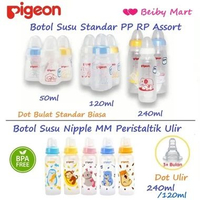 Botol Susu Anak Bayi PIGEON PP 50ml / 120ml / 240ml / Dot Ulir 240ml / Dot ULir 120ML BPA Free 240ml