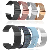 nylon Strap for Samsung Galaxy watch 4/5/5Pro 44mm/40mm/Active1/2 Magnetic loop Bracelet Galaxy Watch4 classic 46mm42mm bracelet