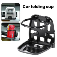 Car Air Vent Drink Cup Bottle Holder Foldable Design Compact Size Universal Simple Installation Auto