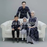 Area Busana - Yana Set Couple Family Baju Tenun Keluarga Lebaran Sarimbit Etnik kemeja modern batik