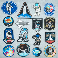 NEW Embroidered Astronaut Air Force Space Shuttle Patch DIY Sticker Space Agency Badge Embroidery Patches for Clothing
