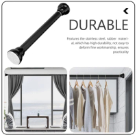 Multipurpose No Drilling Multipurpose Tension Adjustable Free Punching Shower Curtain Pole Extendable Pole Clothes Drying Rod