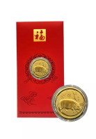 LITZ LITZ Zodiac Pig Red Packets 999 Pure Gold Coin 0.10g AP0017-L