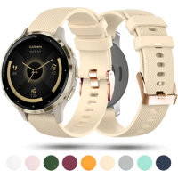 18mm Silicone Watch Band For Garmin Venu 3S/Venu 2S/Vivoactive 4S /Vivomove 3S/Forerunner 255S 265S Bracelet Wristband Strap