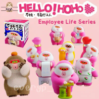 (Live/วีดิโอลด100฿) กล่องสุ่มลิง HELLO HOHO  HELLO HOHO Employee Life Series Blind Box คําแนะนําการข