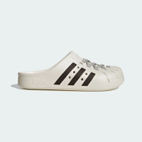 【adidas 愛迪達】Adilette CLOG 男女 涼拖鞋 穆勒鞋 運動 防水 套入式 愛迪達 米黑(JH9849)