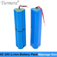 Turmera 24V 3400mAh 6S1P Rechargeable Lithium Battery for Massage Gun Muscle Massage Replace Battery and Screwdriver Battery Use