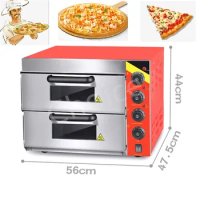 Double Layer Electric Pizza Oven Commercial Baking Oven Toaster Multifunctional Horno Pizza Cake Bread Pizza Baking