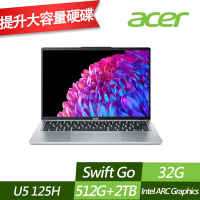 ACER 宏碁 SFG14-73T-50NA 14吋效能筆電 (Ultra 5 125H/32G/512G+2TB PCIe SSD/Win11/特仕版)