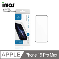 IMOS 蘋果 iPhone15 Pro Max 6.7吋 2023 (2.5D高透)超細黑邊康寧玻璃貼 (AGbc)