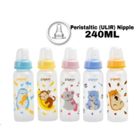 Pigeon Baby - Botol Nipple Ulir / Peristaltik 240 ml [ Dikirim Random / Boys / Girl ] Original 100% 