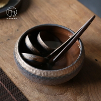 日式粗陶禪意家用茶洗大號陶瓷洗茶杯的器皿茶盆復古建水茶盂水盂