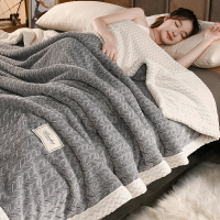 冬季加厚牛奶絨毛毯床單貝貝珊瑚絨沙發蓋毯春秋辦公室午睡小毯子