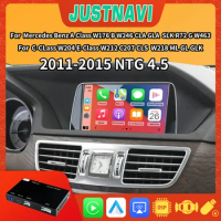 JUSTNAVI Car Wireless CarPlay Android Auto For Mercedes Benz W176 B W246 CLA GLA W204 W212 C207 CLS W218 ML GLK SLK R72 G W463