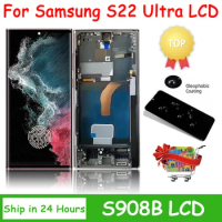 S22Ultra Display With Frame For Samsung S22 Ultra 5G LCD SM-S908B/DS S908N S908U S908E Display Touch Screen Digitizer Assembly