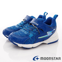 ★日本月星Moonstar機能童鞋-電燈競速系列高機能鞋款9905藍(中大童段)