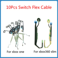 10Pcs Switch Flex Cable For XBOX One/XBOX360 Slim Console Switch Button Flex Cable Touch Power Supply Ribbon On/Off Parts