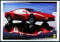 1990 Ferrari 512 TR 512TR Testarossa photo vintage print ad