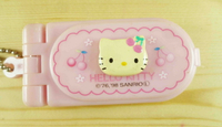 【震撼精品百貨】Hello Kitty 凱蒂貓 KITTY衣刷附鏡-粉櫻桃 震撼日式精品百貨