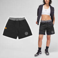 Nike 短褲 Jordan 巴黎 聖日耳曼 女款 黑 灰 褲子 抽繩 棉褲 DZ3270-010