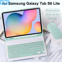 For Samsung Tab S6 Lite Case For Galaxy Tab SM-P610 P613 P615 P619 for Tab S6 Lite 10.4 Inch Tablet Cover with Keyboard Mouse