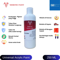 Cat Akrilik Moritsu Premium 250ml - Moritsu Premium Acrylic Paint 250ml