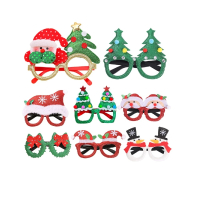【QIDINA】4入 限量 聖誕必備歡樂造型派對聖誕眼鏡(聖誕裝飾 聖誕節佈置 聖誕節髮飾 交換禮物)