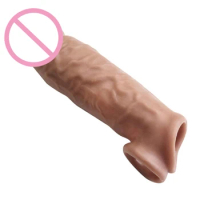 Silicone Penis Extender Condom Men Dildo Sleeve Ring On Penis Spines Sex Studded