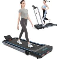 Compact Foldable Electric Treadmill 1400W Motorized Running Folding Treadmill Under Desk Electric Treadmill Freight free