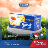 Teh Celup Tea Bag 2 Tang 25 pcs x 2 Gr Black Asli, Vanilla, Jasmine Premium, Teh Hijau, Melati, Clas