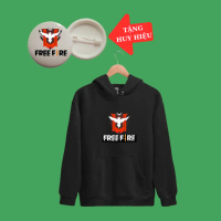 áo khoác free fire lớp 4-Áo Khoác Hoodie Free Fire trẻ em dài tay, màu đỏ, đen, trắng vải Nỉ có mũ-K