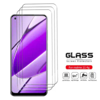 3Pcs Tempered Glass For Realme 11 4G Glass Realme 11 Screen Protector Protective Phone Camera Lens Film For Realme 11