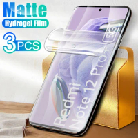 3Pcs For Xiaomi Redmi Note 12 Pro Plus Note12 Pro+ Matte Screen Protector Readme Note12Pro 12Pro Frosted Hydrogel Film Not Glass