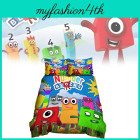 Numberblocks Bed Quilt Cover With Reversible Design For 2m Bed Use